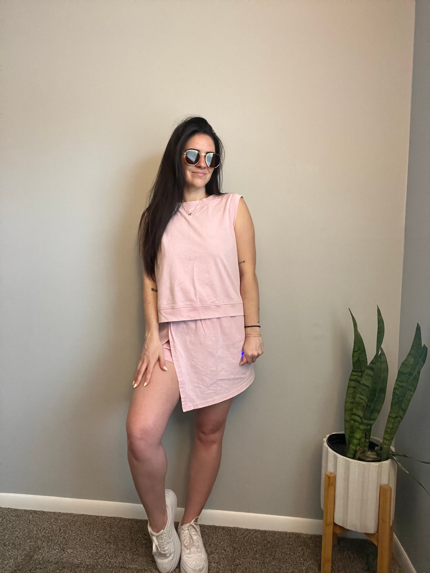 Split Skirt Set