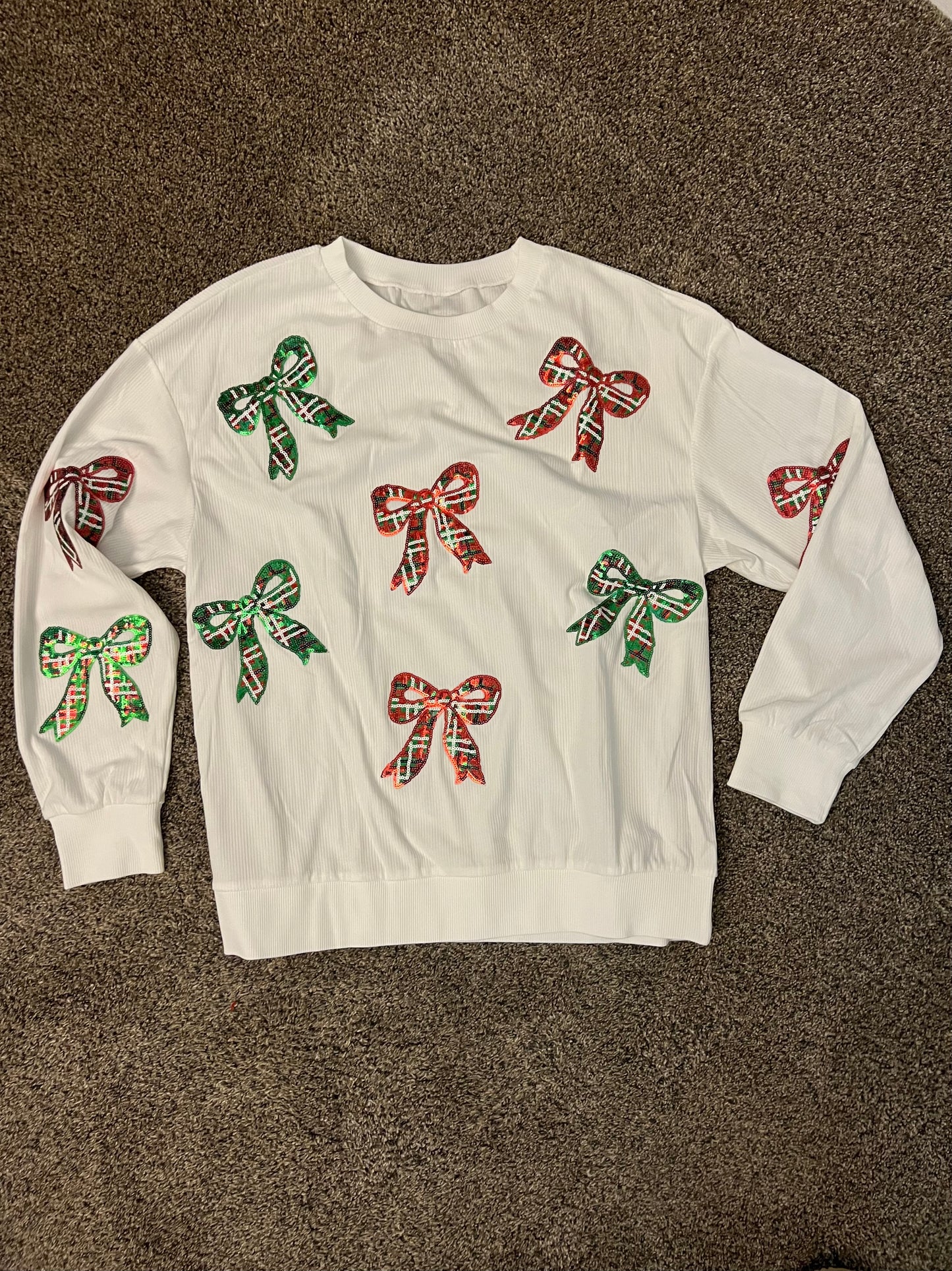 Holiday Bow Corded Top